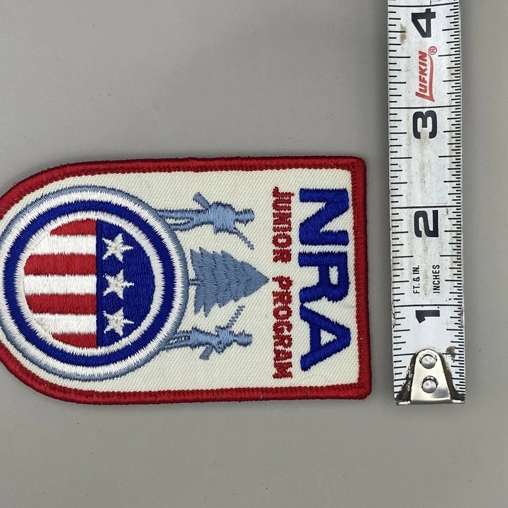 NRA National Rifle Junior Program Embroidered Cloth‎ Patch 4.25 x 2.5 In